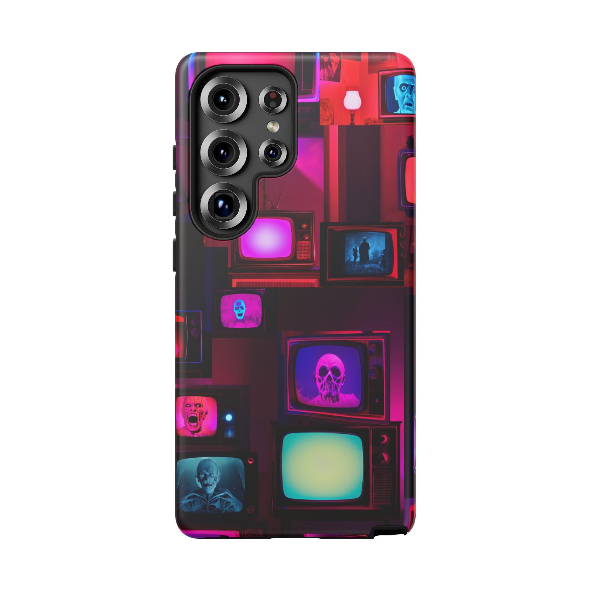 Haunted Broadcast – Glowing Television Tough Case - NecroGrip 