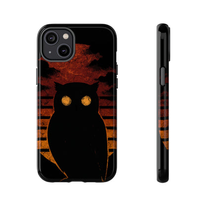 Sunset Surveillance – Impact-Resistant Tough Phone Case for iPhone, Samsung, & Google | NecroGrip