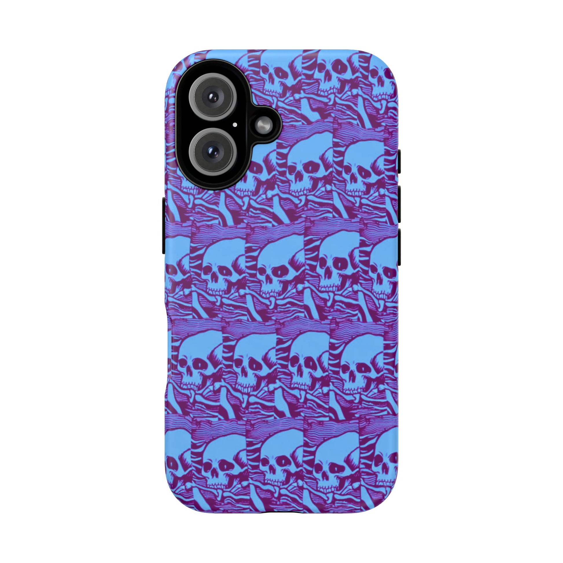 Phone Cases - Cool Blue Pile of Bones - NecroGrip 