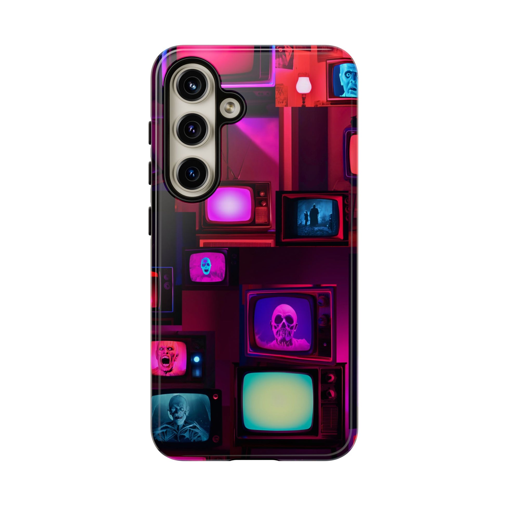 Haunted Broadcast – Glowing Television Tough Case - NecroGrip 