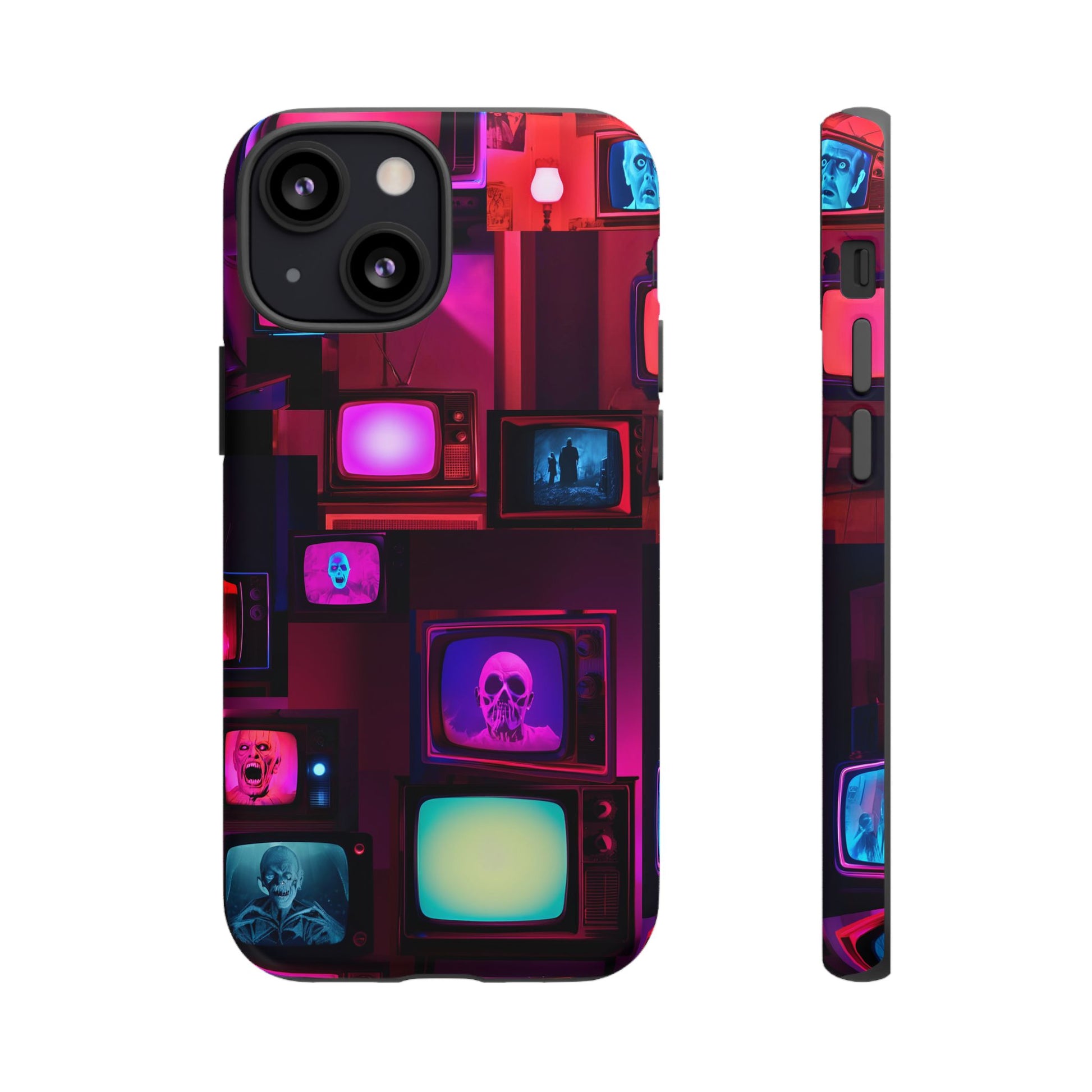 Haunted Broadcast – Glowing Television Tough Case - NecroGrip 