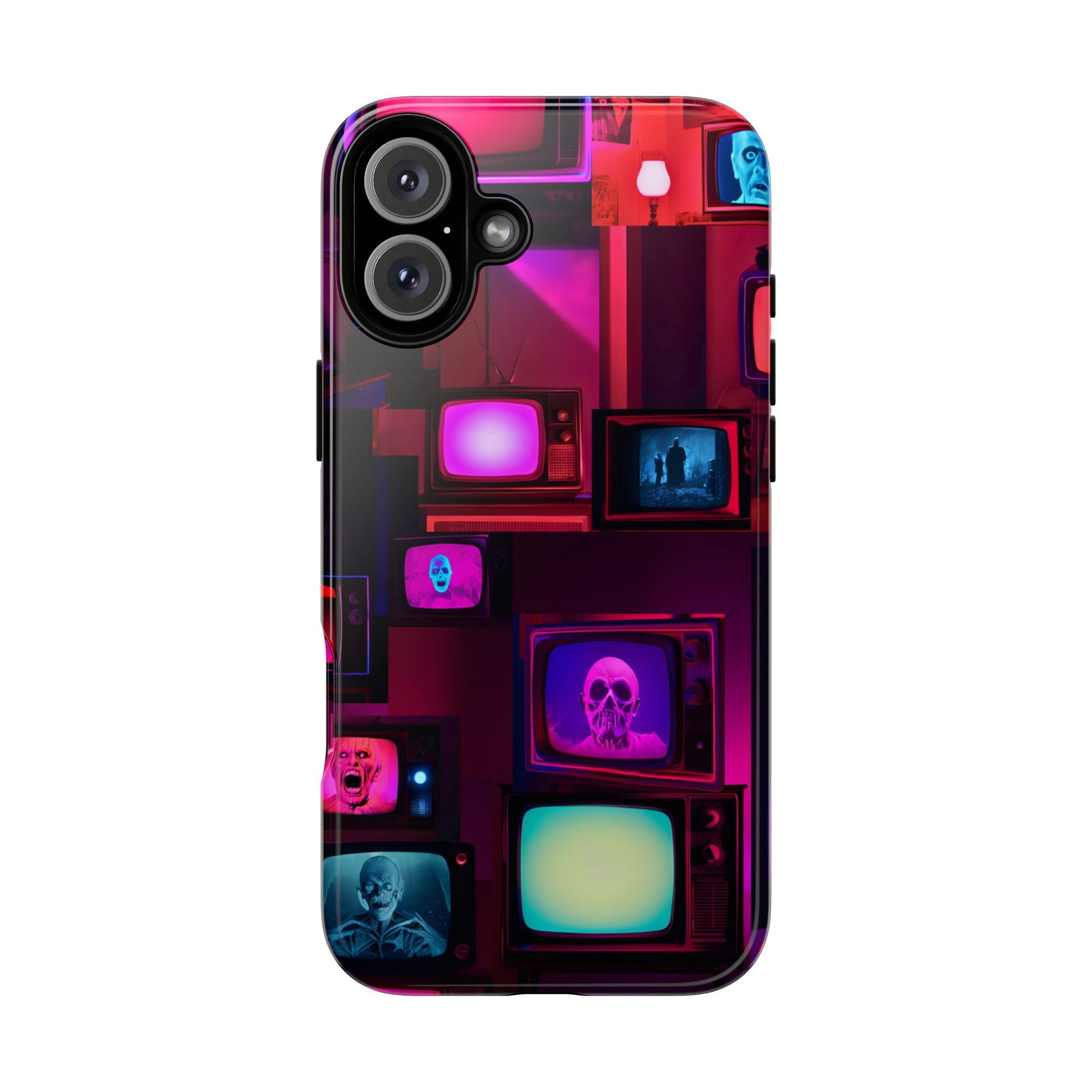 Haunted Broadcast – Glowing Television Tough Case - NecroGrip 