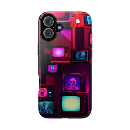 Haunted Broadcast – Glowing Television Tough Case - NecroGrip 