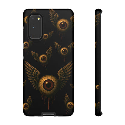 WINGS OF THE WATCHER – Impact-Resistant Tough Phone Case for iPhone, Google, & Samsung | NecroGrip
