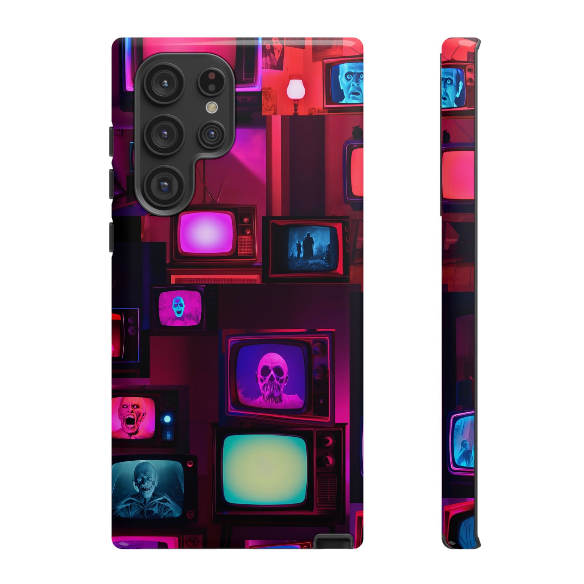 Haunted Broadcast – Glowing Television Tough Case - NecroGrip 