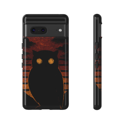 Sunset Surveillance – Impact-Resistant Tough Phone Case for iPhone, Samsung, & Google | NecroGrip