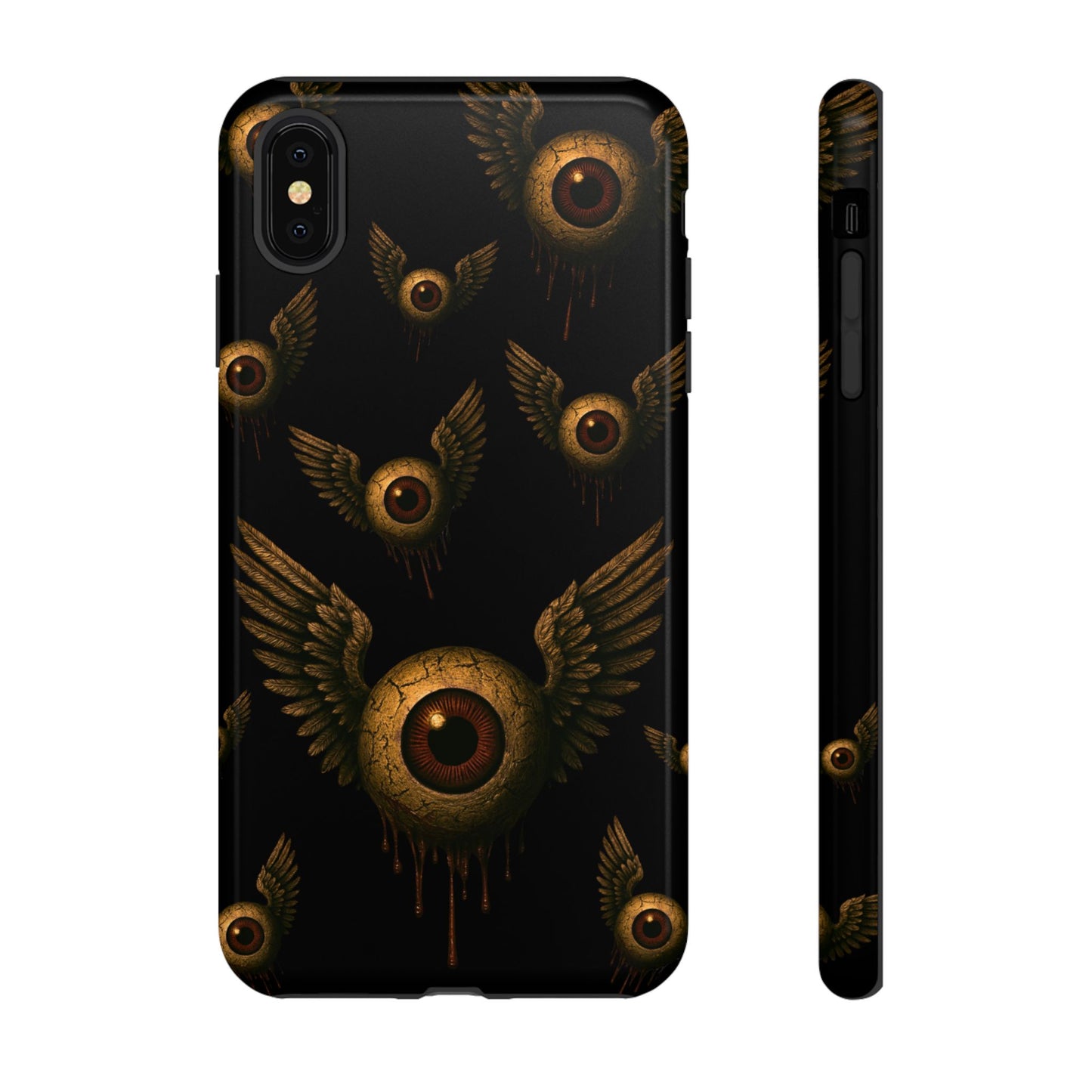 WINGS OF THE WATCHER – Impact-Resistant Tough Phone Case for iPhone, Google, & Samsung | NecroGrip