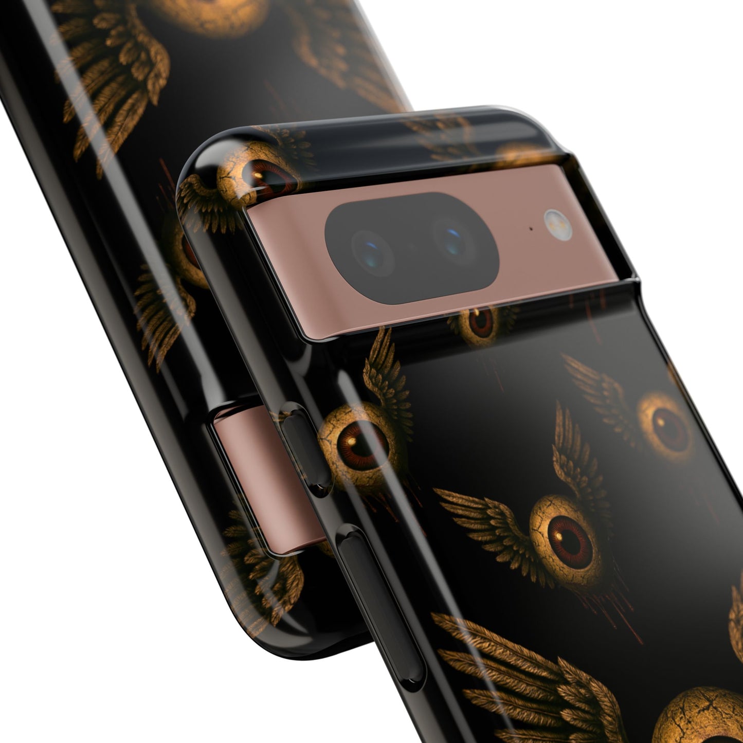 WINGS OF THE WATCHER – Impact-Resistant Tough Phone Case for iPhone, Google, & Samsung | NecroGrip