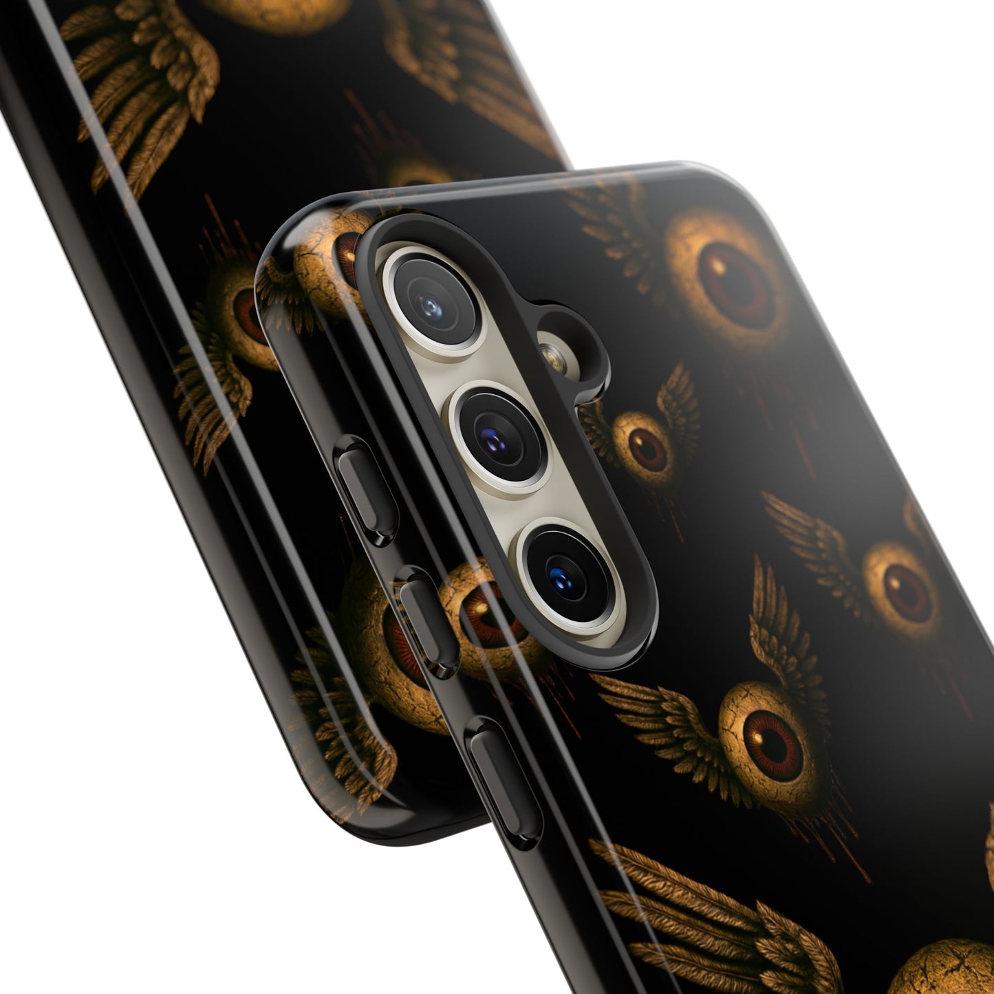 WINGS OF THE WATCHER – Impact-Resistant Tough Phone Case for iPhone, Google, & Samsung | NecroGrip