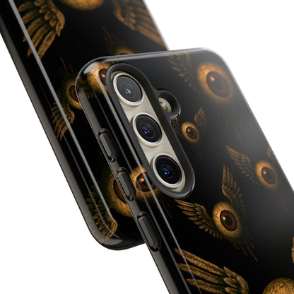 WINGS OF THE WATCHER – Impact-Resistant Tough Phone Case for iPhone, Google, & Samsung | NecroGrip