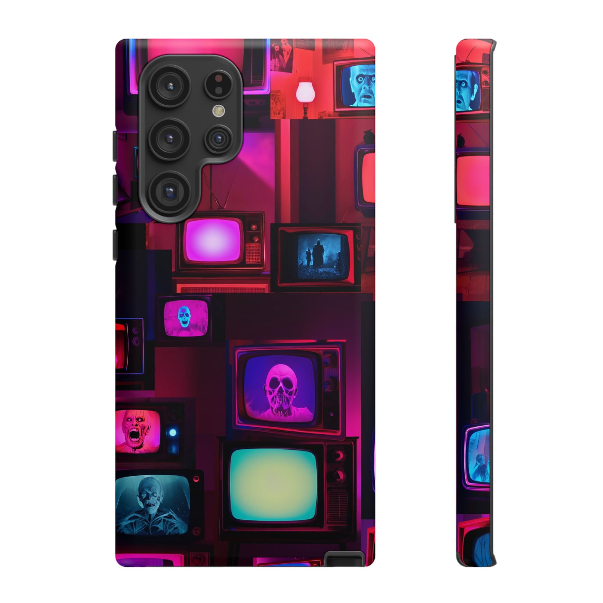 Haunted Broadcast – Glowing Television Tough Case - NecroGrip 