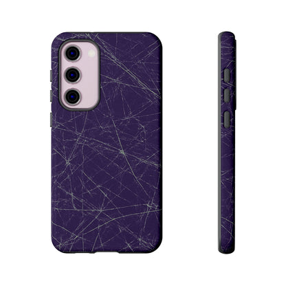 Fragmented impact-resistant phone case with cracked-glass design by NecroGrip.