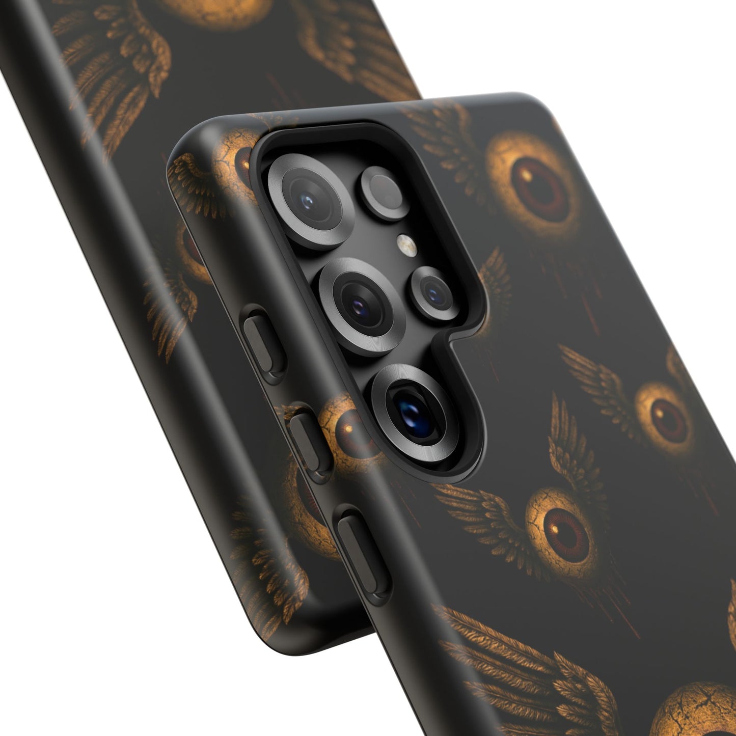 WINGS OF THE WATCHER – Impact-Resistant Tough Phone Case for iPhone, Google, & Samsung | NecroGrip