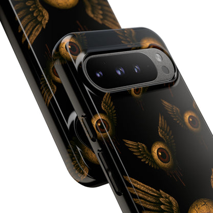 WINGS OF THE WATCHER – Impact-Resistant Tough Phone Case for iPhone, Google, & Samsung | NecroGrip