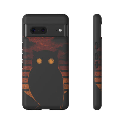 Sunset Surveillance – Impact-Resistant Tough Phone Case for iPhone, Samsung, & Google | NecroGrip