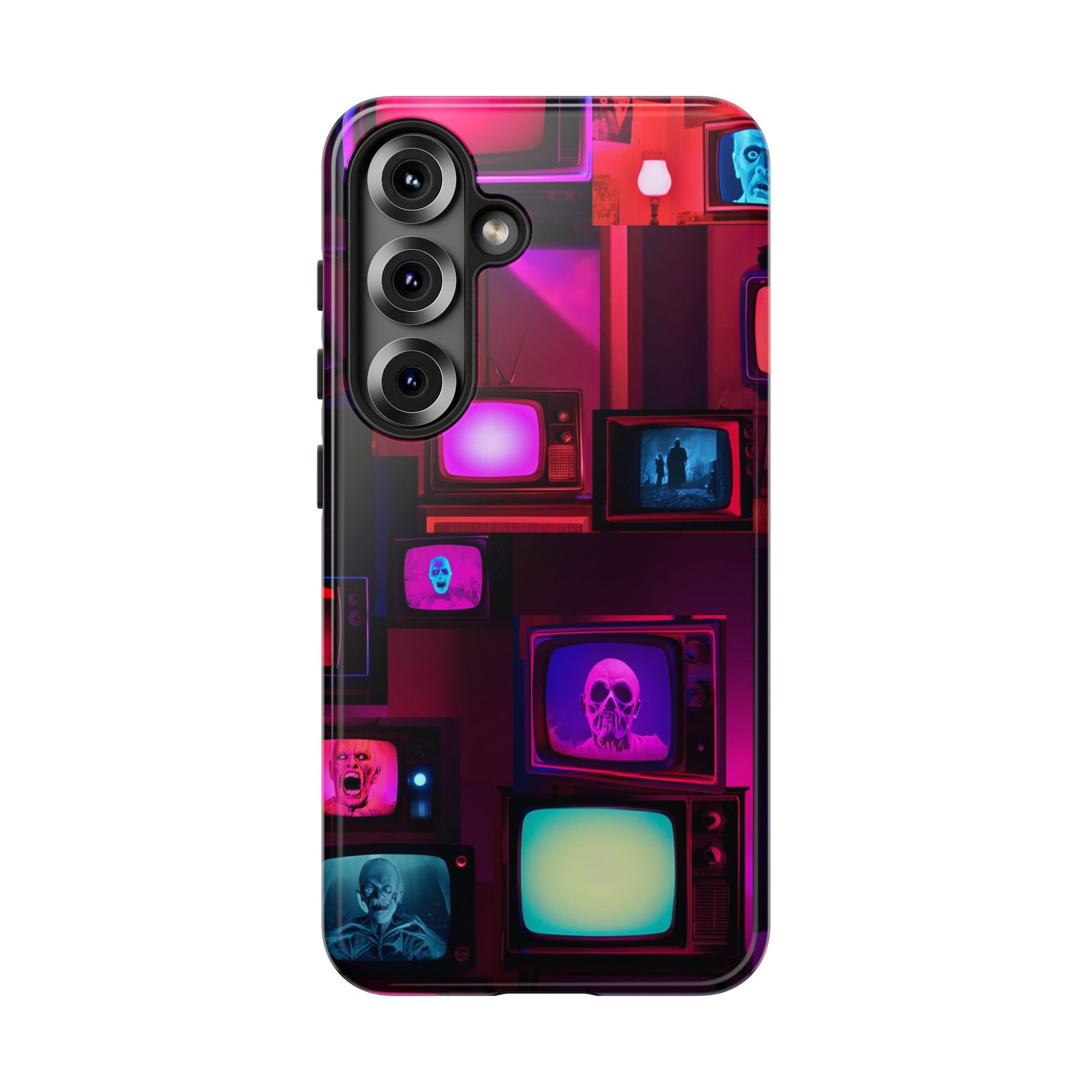 Haunted Broadcast – Glowing Television Tough Case - NecroGrip 