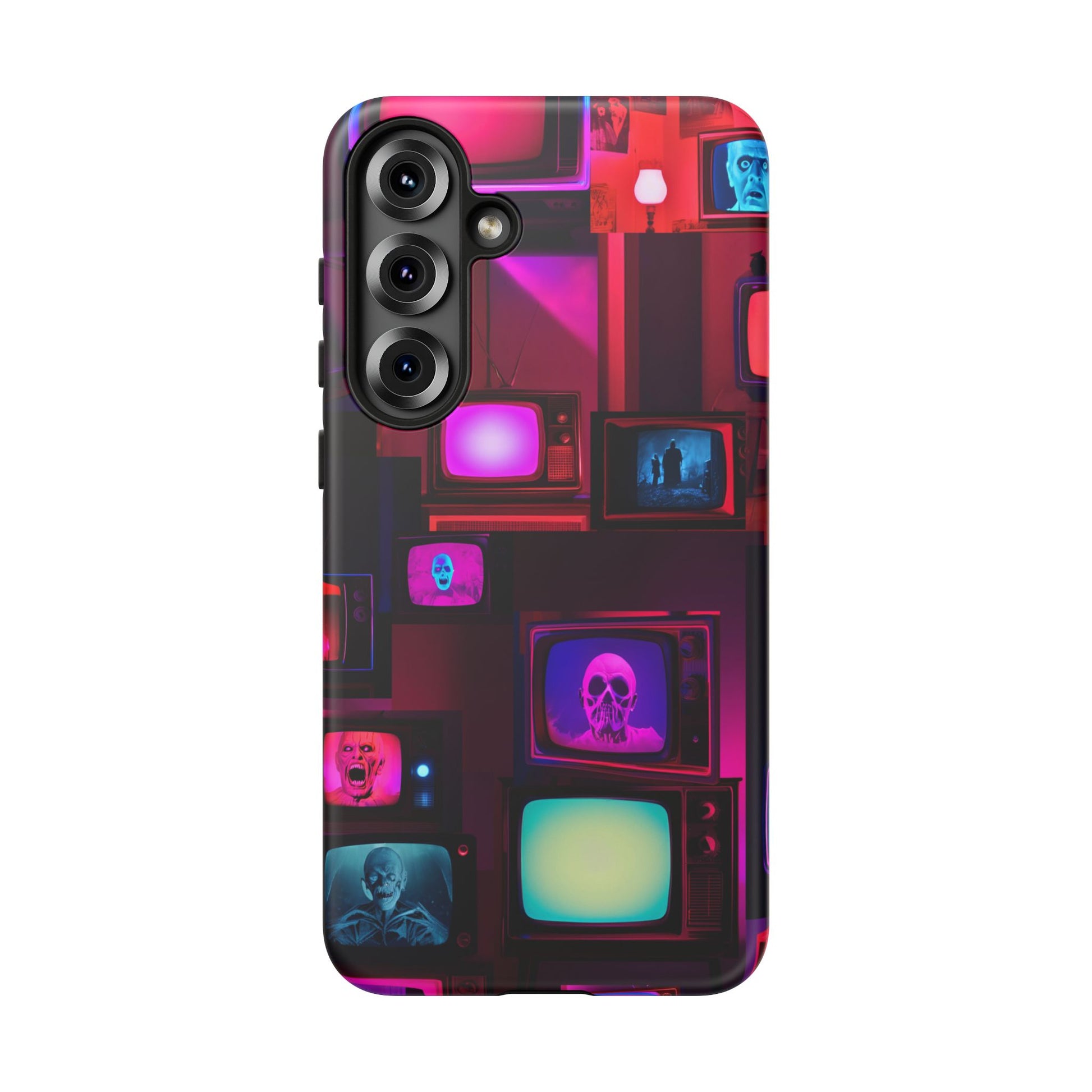 Haunted Broadcast – Glowing Television Tough Case - NecroGrip 