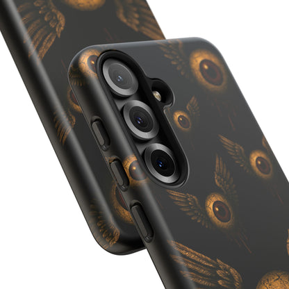 WINGS OF THE WATCHER – Impact-Resistant Tough Phone Case for iPhone, Google, & Samsung | NecroGrip