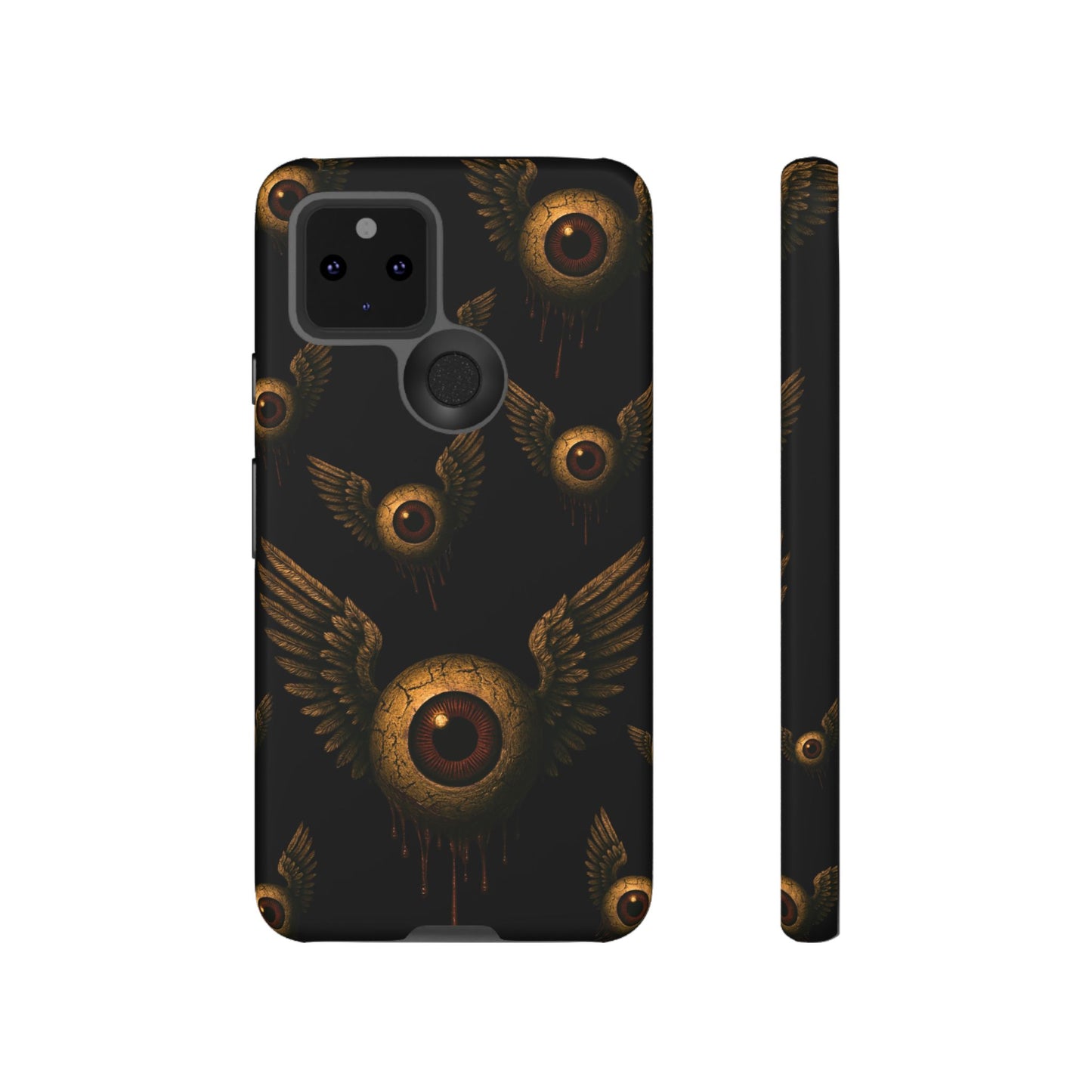 WINGS OF THE WATCHER – Impact-Resistant Tough Phone Case for iPhone, Google, & Samsung | NecroGrip