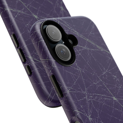 Fragmented impact-resistant phone case with cracked-glass design by NecroGrip.
