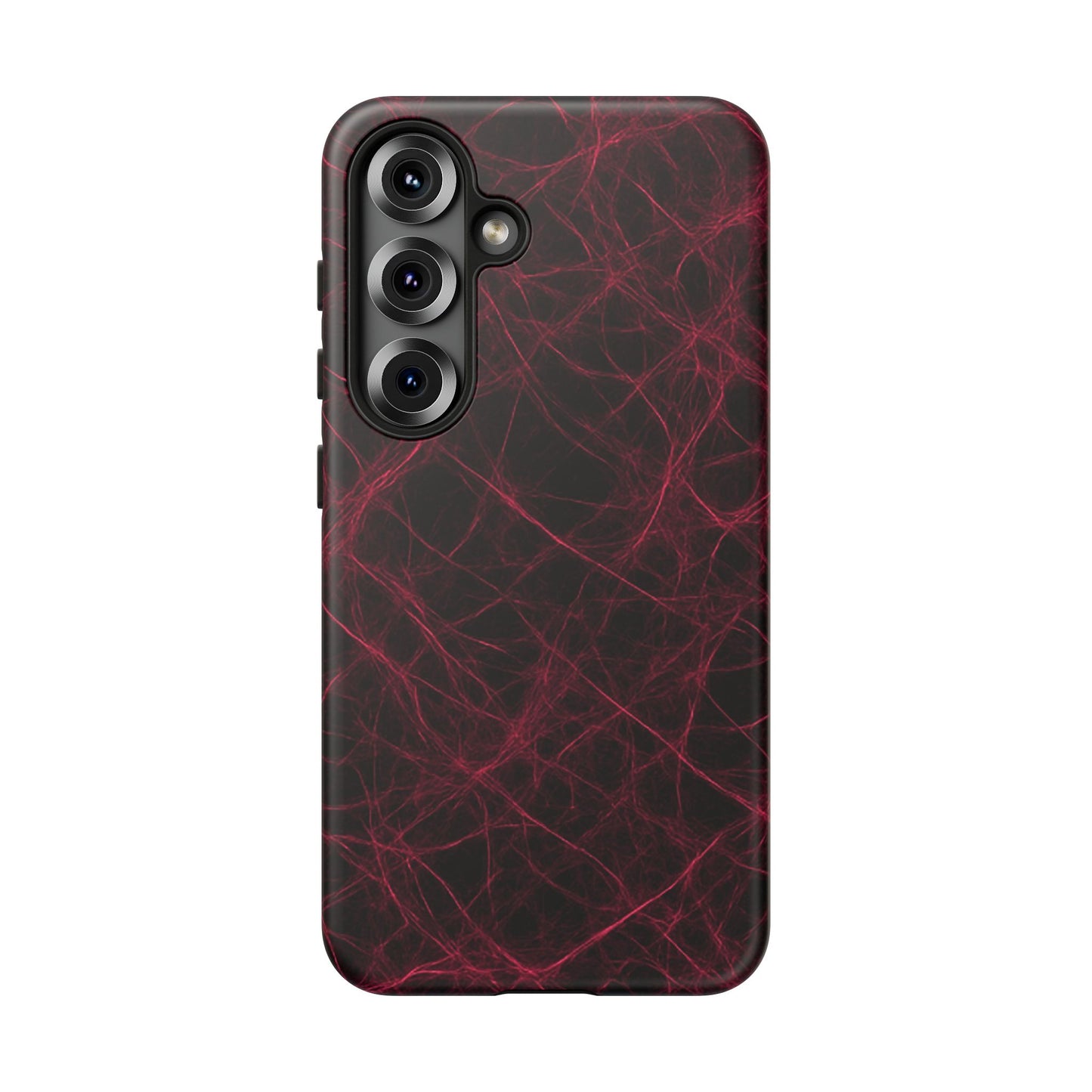 Crimson Synapse – Impact-Resistant Tough Phone Case for iPhone, Samsung & Google Pixel | NecroGrip