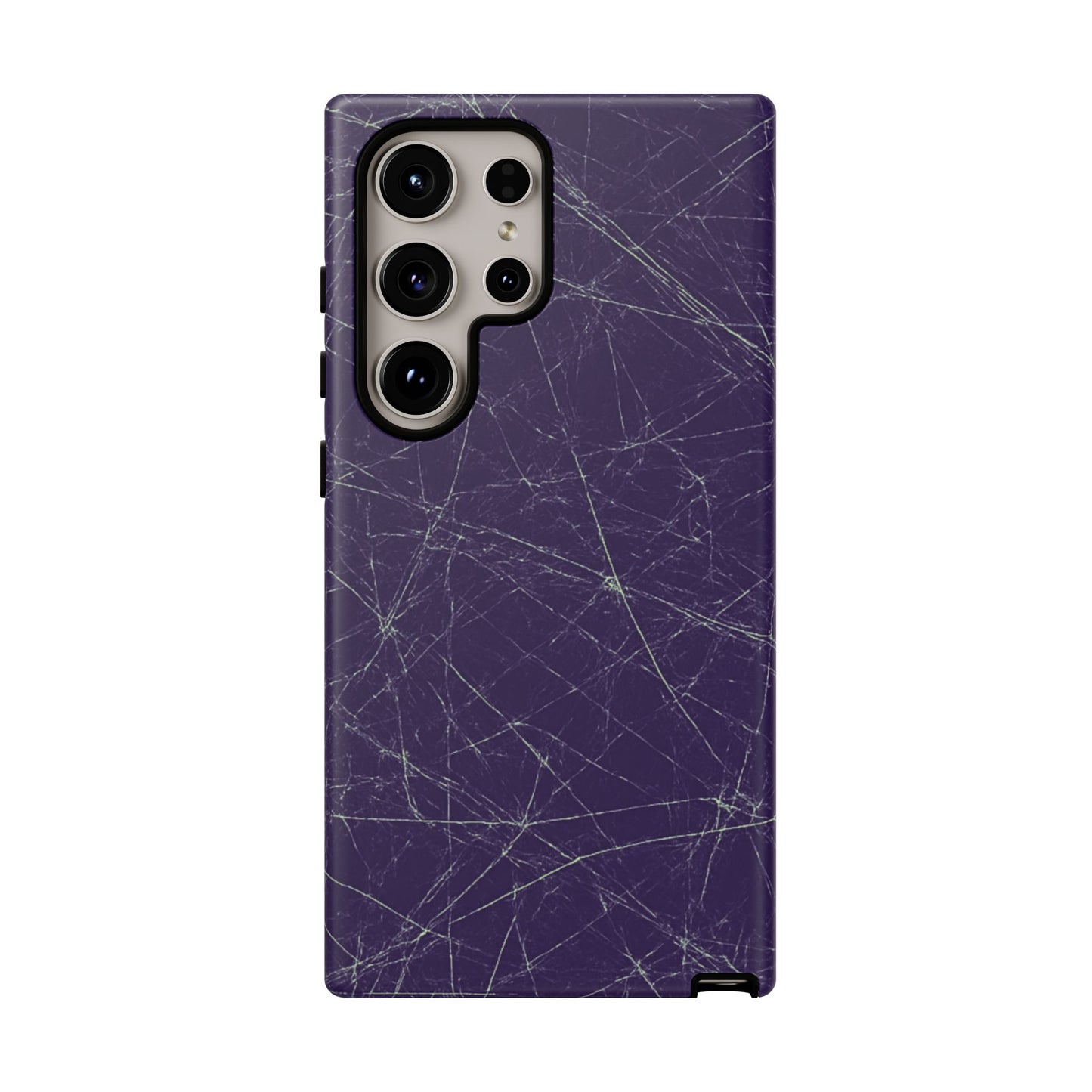 Fragmented impact-resistant phone case with cracked-glass design by NecroGrip.