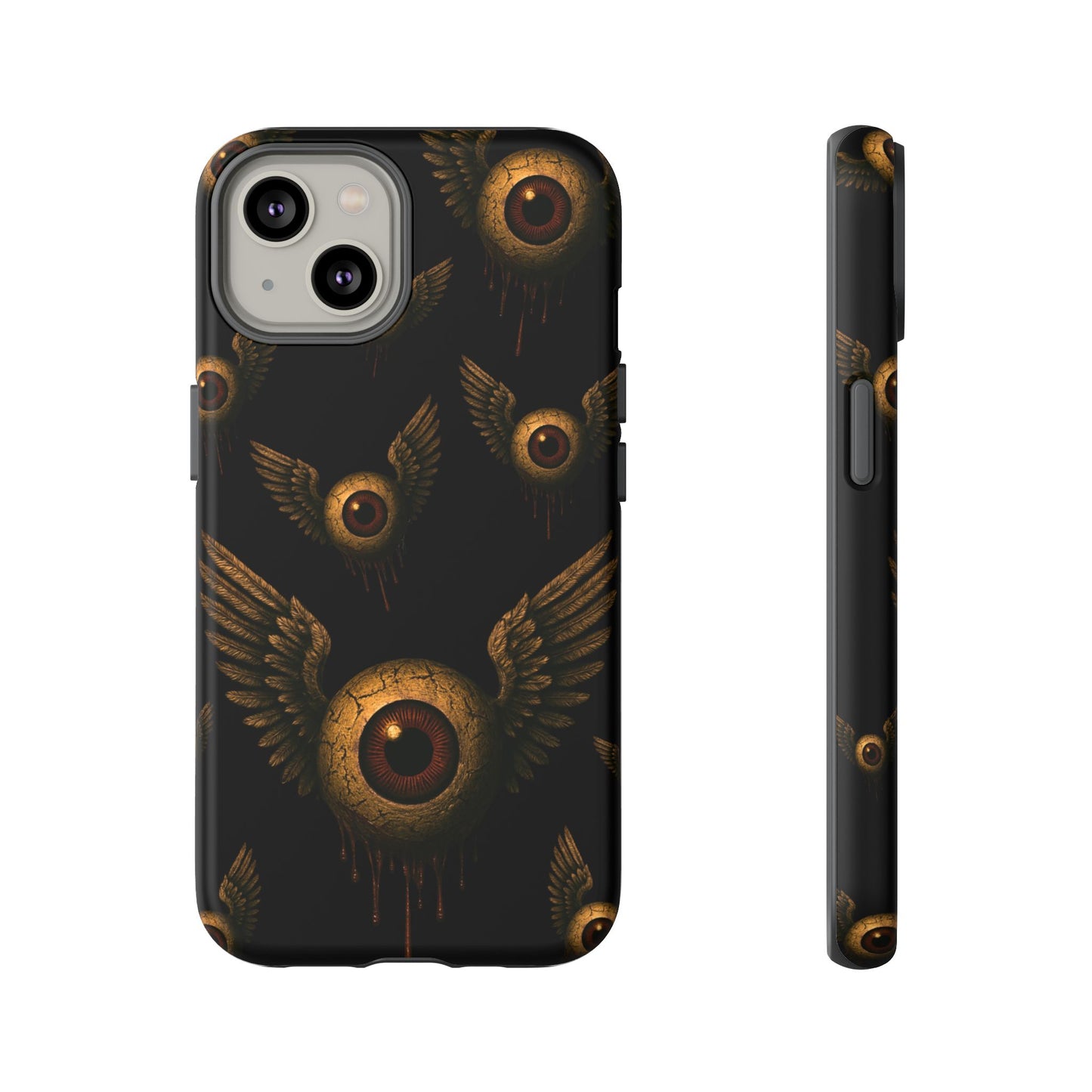 WINGS OF THE WATCHER – Impact-Resistant Tough Phone Case for iPhone, Google, & Samsung | NecroGrip