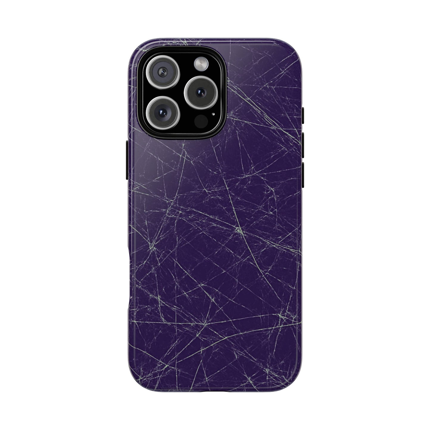Fragmented impact-resistant phone case with cracked-glass design by NecroGrip.