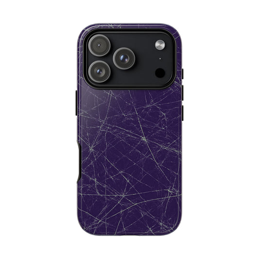 Fragmented impact-resistant phone case with cracked-glass design by NecroGrip.