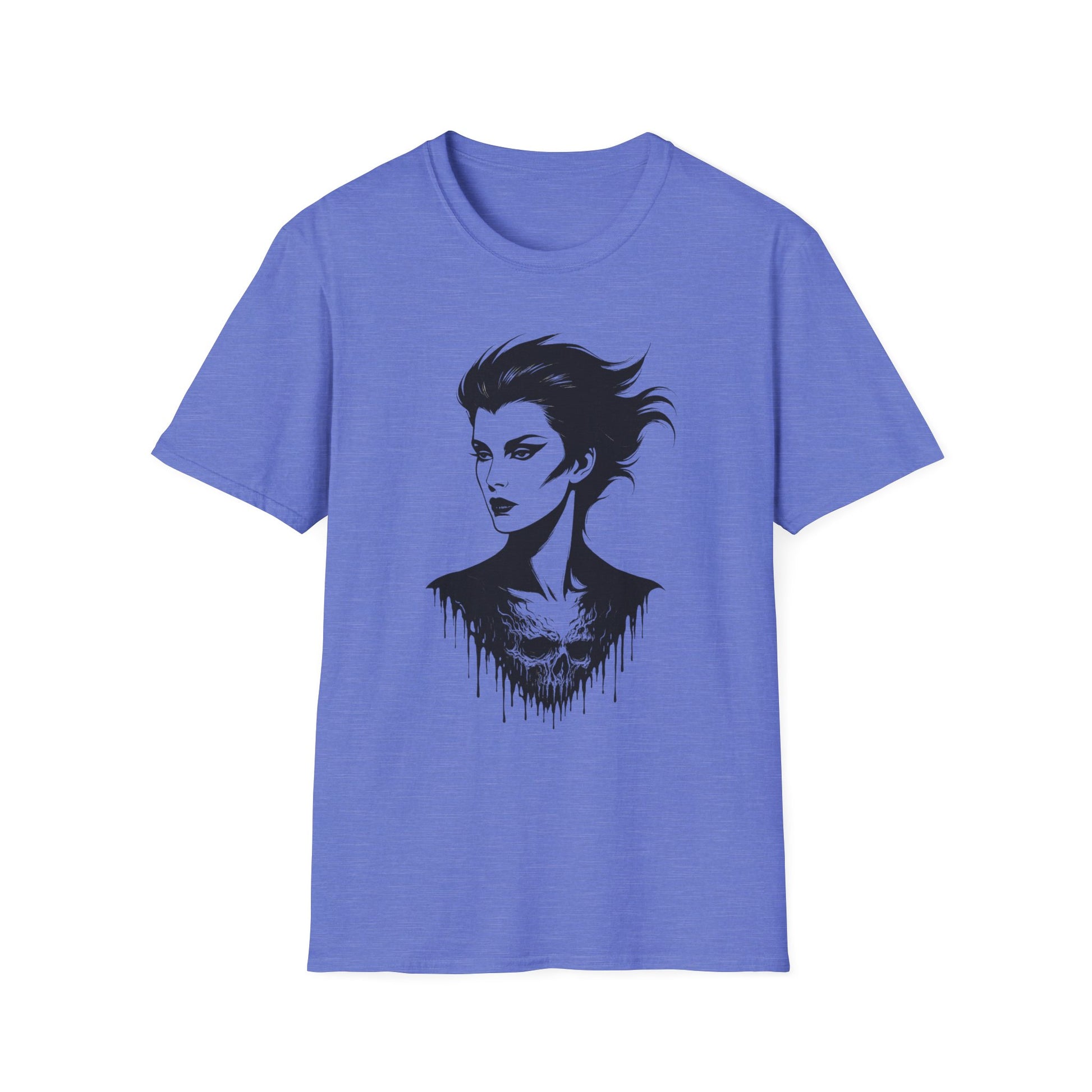 Dead Looks – Gothic Femme Skull Drip T-Shirt - NecroGrip 