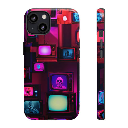 Haunted Broadcast – Glowing Television Tough Case - NecroGrip 