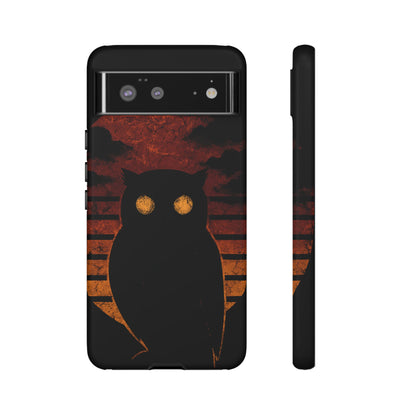 Sunset Surveillance – Impact-Resistant Tough Phone Case for iPhone, Samsung, & Google | NecroGrip