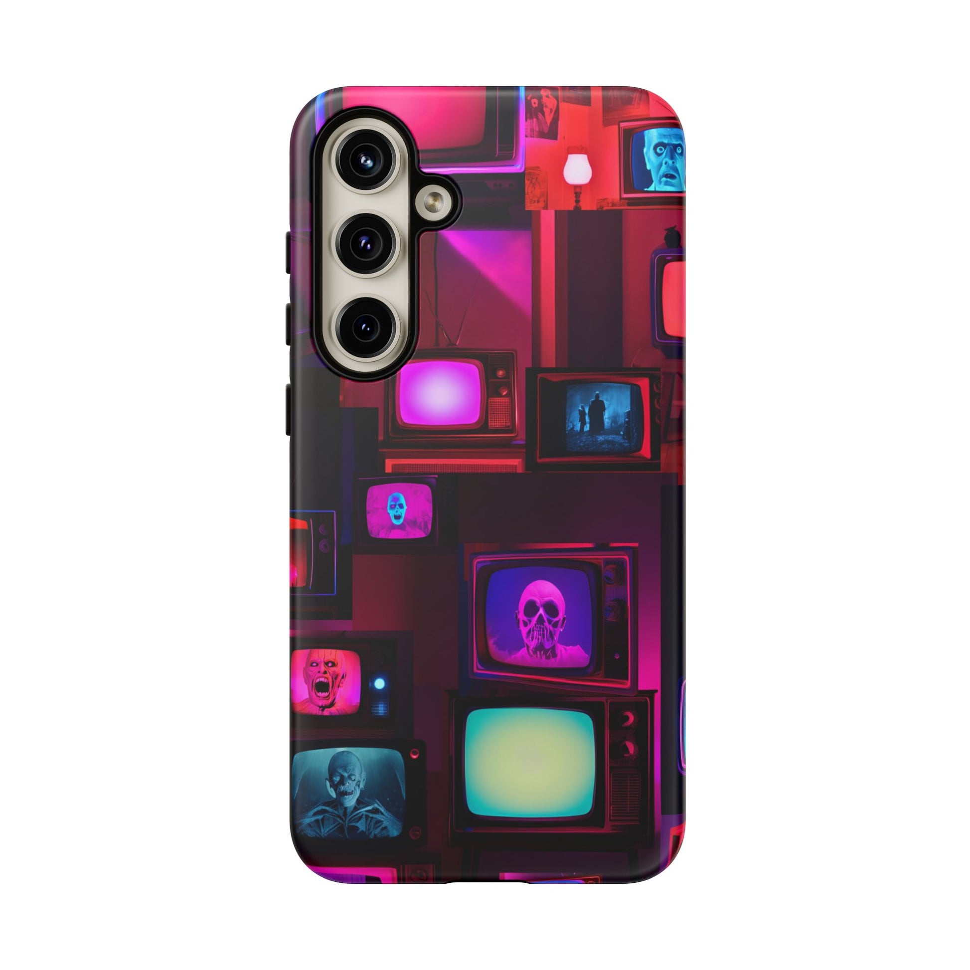 Haunted Broadcast – Glowing Television Tough Case - NecroGrip 