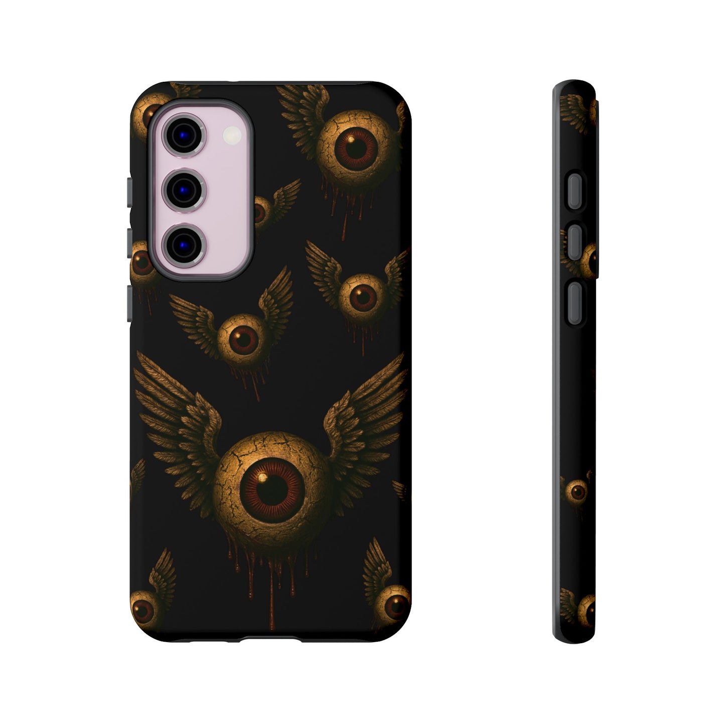 WINGS OF THE WATCHER – Impact-Resistant Tough Phone Case for iPhone, Google, & Samsung | NecroGrip