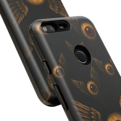 WINGS OF THE WATCHER – Impact-Resistant Tough Phone Case for iPhone, Google, & Samsung | NecroGrip