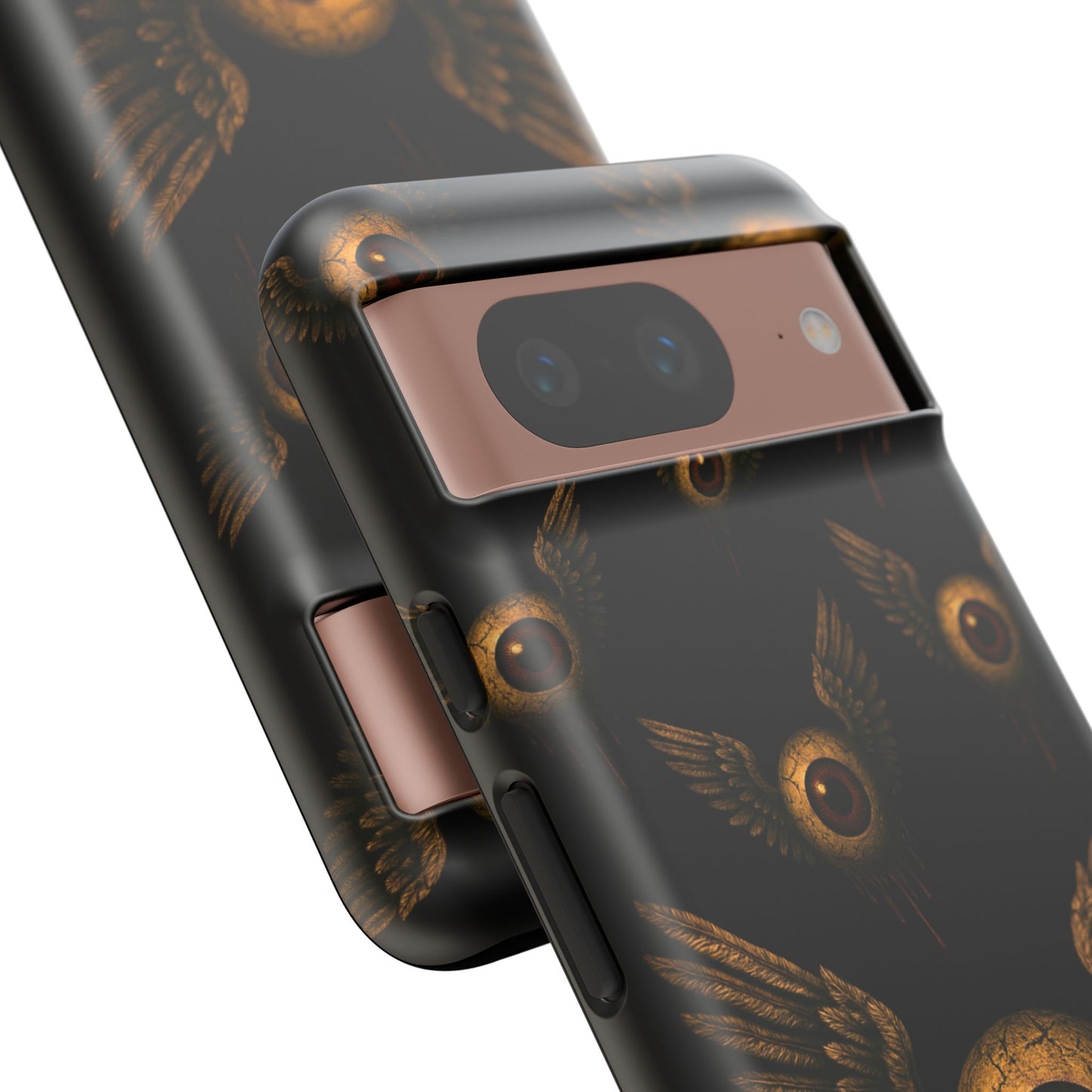WINGS OF THE WATCHER – Impact-Resistant Tough Phone Case for iPhone, Google, & Samsung | NecroGrip