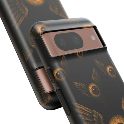 WINGS OF THE WATCHER – Impact-Resistant Tough Phone Case for iPhone, Google, & Samsung | NecroGrip