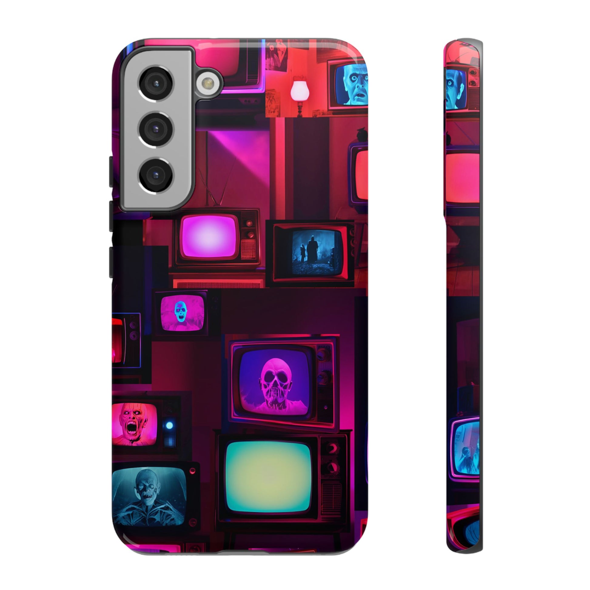 Haunted Broadcast – Glowing Television Tough Case - NecroGrip 