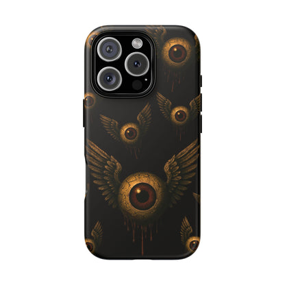 WINGS OF THE WATCHER – Impact-Resistant Tough Phone Case for iPhone, Google, & Samsung | NecroGrip