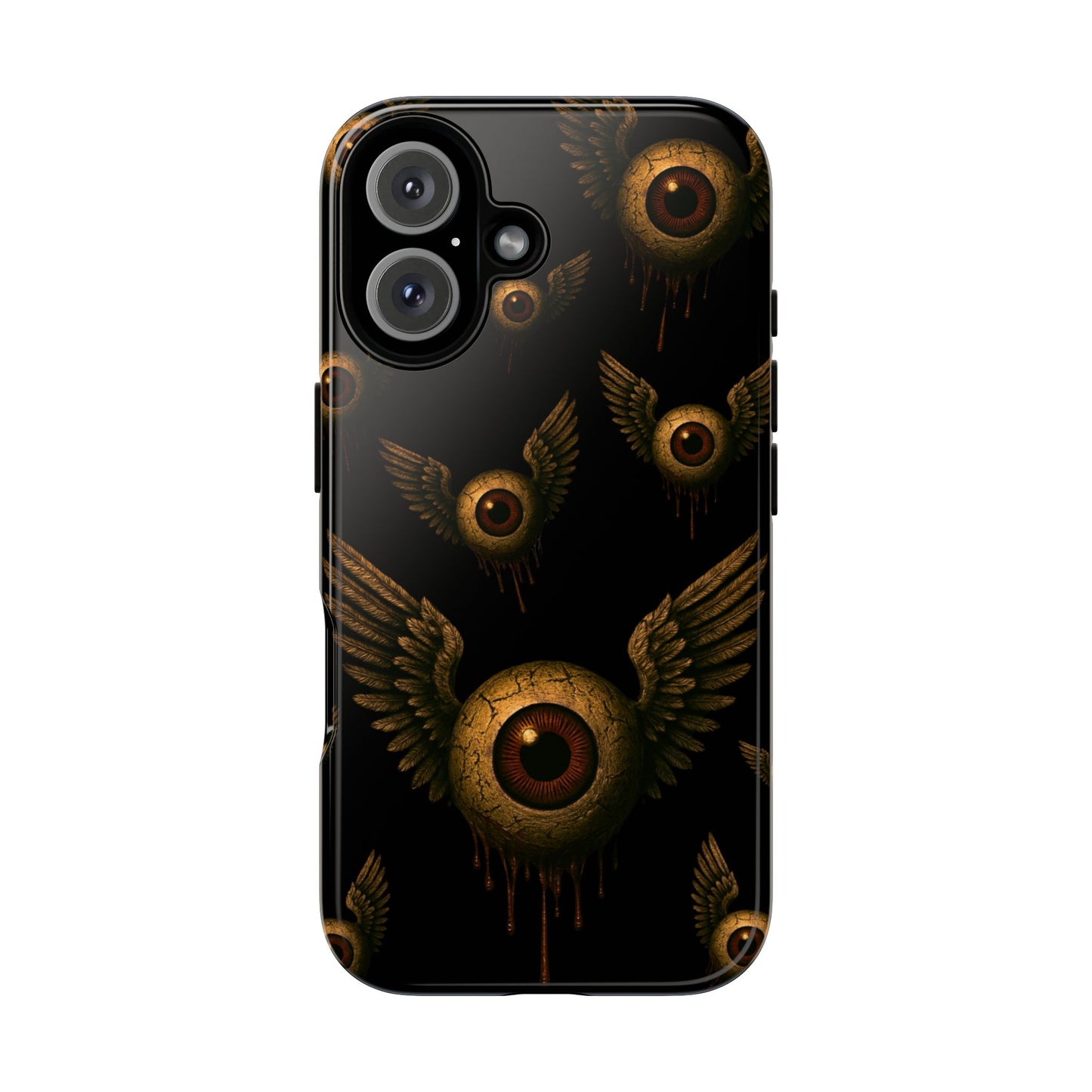 WINGS OF THE WATCHER – Impact-Resistant Tough Phone Case for iPhone, Google, & Samsung | NecroGrip
