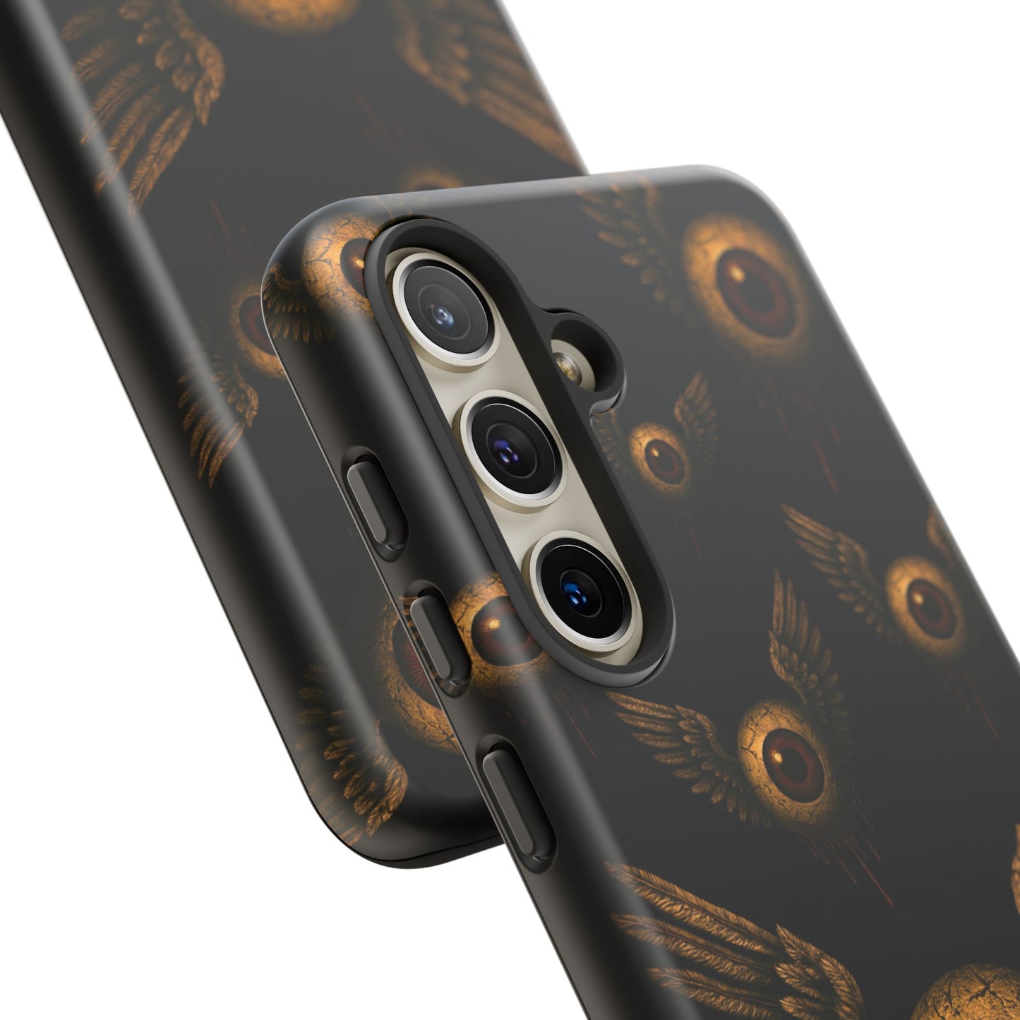 WINGS OF THE WATCHER – Impact-Resistant Tough Phone Case for iPhone, Google, & Samsung | NecroGrip