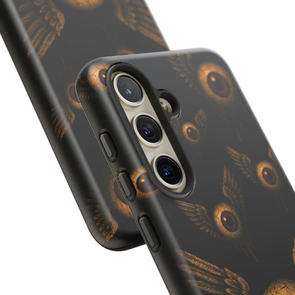 WINGS OF THE WATCHER – Impact-Resistant Tough Phone Case for iPhone, Google, & Samsung | NecroGrip
