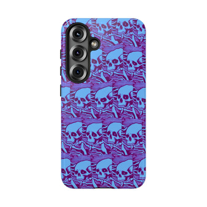 Phone Cases - Cool Blue Pile of Bones
